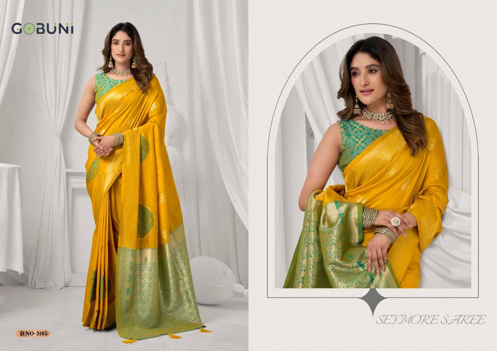  Shraddha By Gobuni 3101 To 3106 Series Indian Traditional Wear Collection Fancy Colorful Party Wear Soft Silk Saree At Wholesale Price
